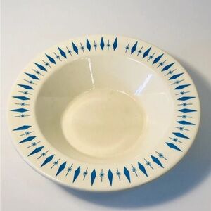 Vintage Retro Atomic Era Nest Stone Ceramic Bowl Set of 6